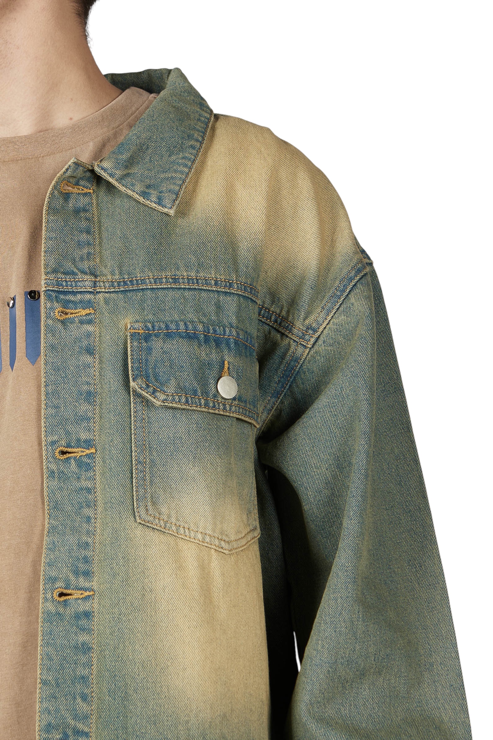 Джинсовка мал.АРТ.B-JCK36013,хаки,хл