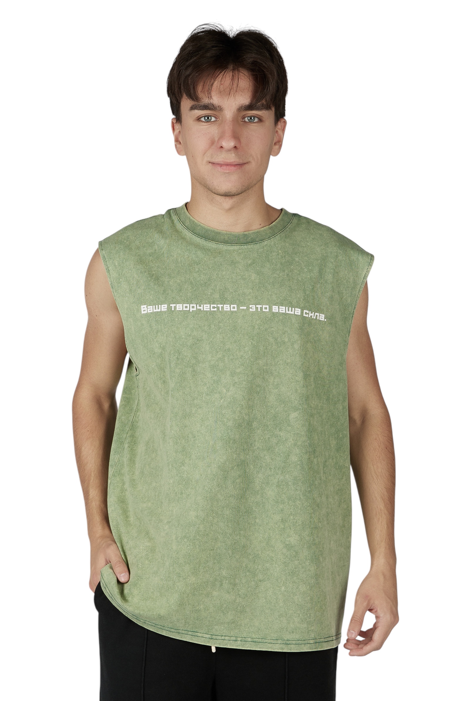 Майка мал.АРТ.B-TS36024,зел,хл