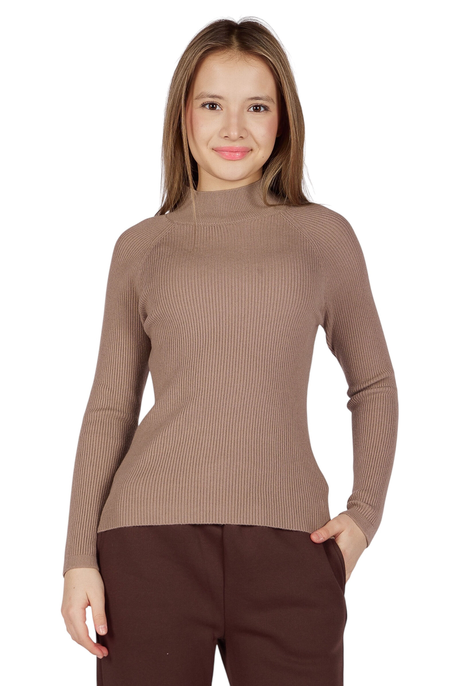 Водолазка дев. АРТ.G-TN26530,беж,хл-акр