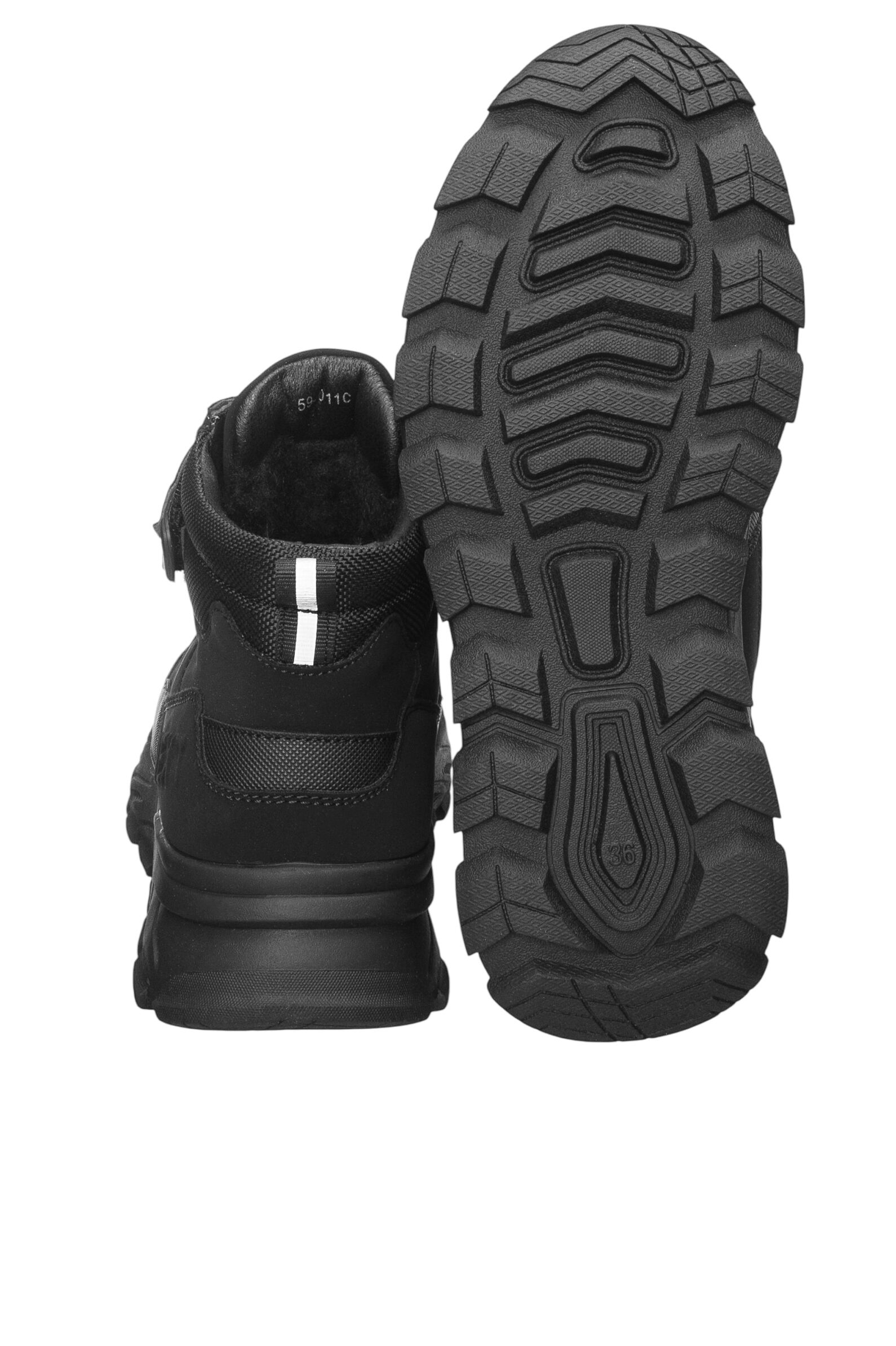 Ботинки мал. АРТ.59-1011C,чер,и.к-тек/шер-пэ