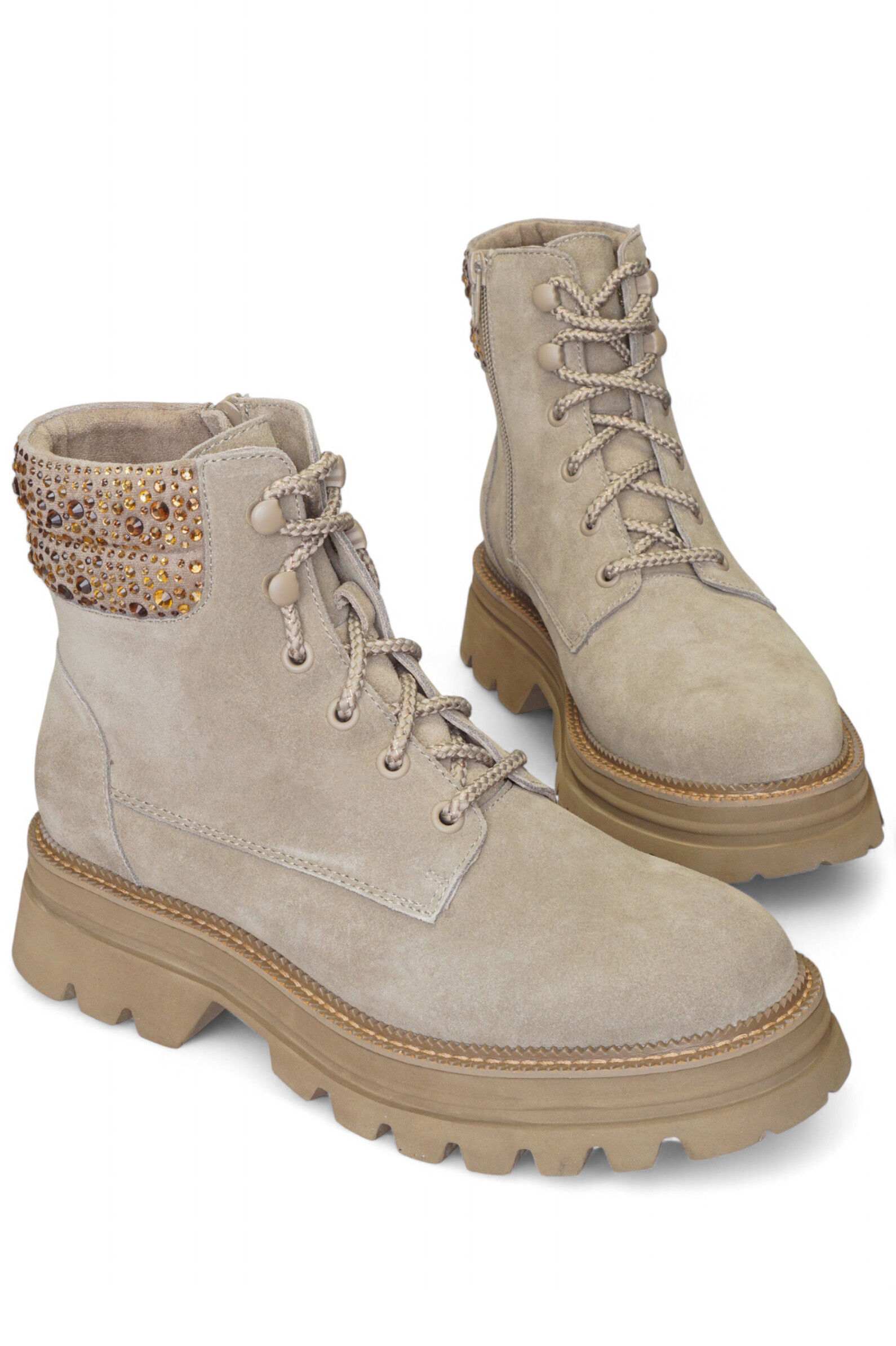 Ботинки жен. АРТ.SF2547S495,т.беж,н.з/экомех