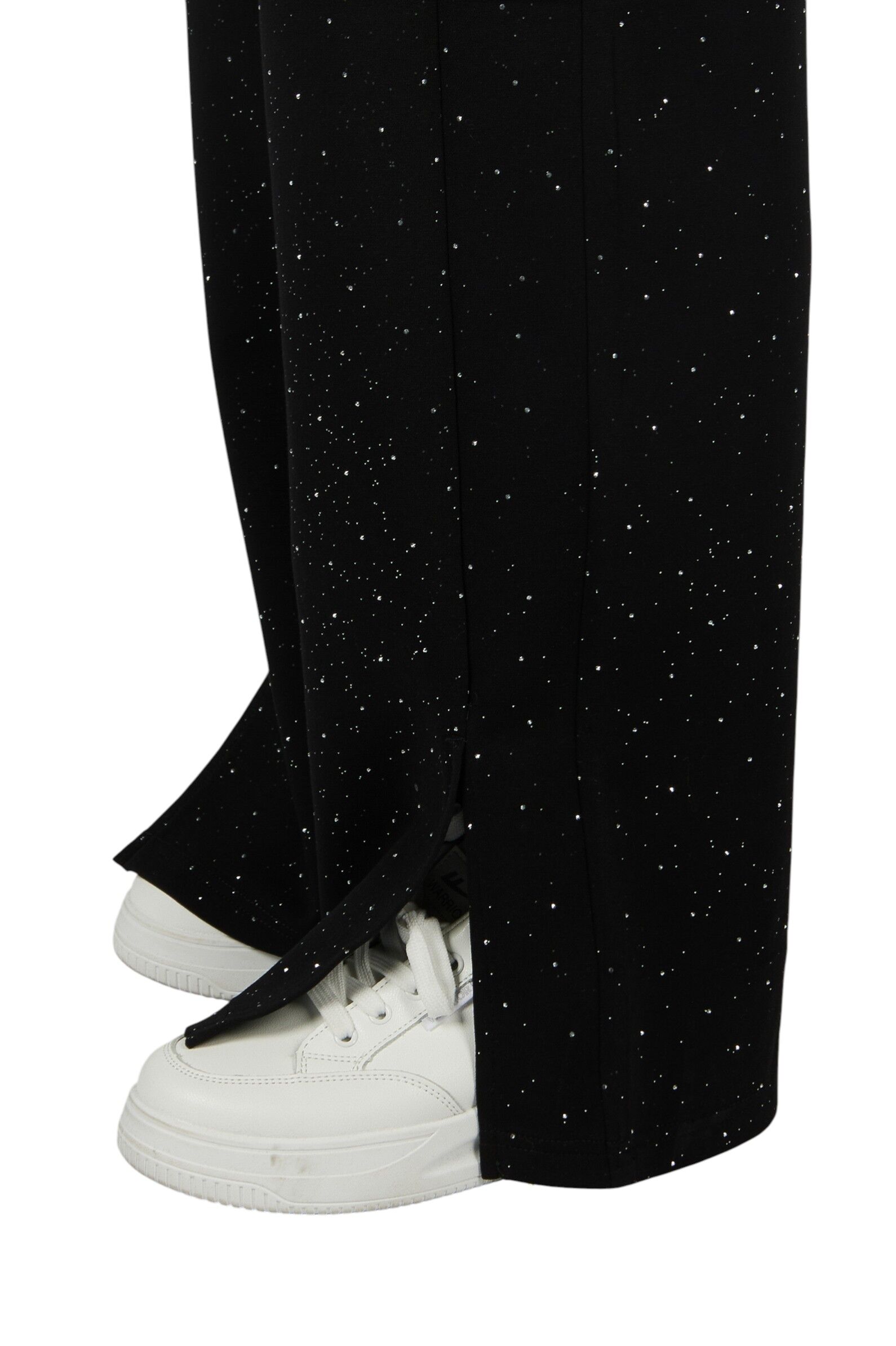 Брюки дев. АРТ.G-TR26100,чер,хл-эл