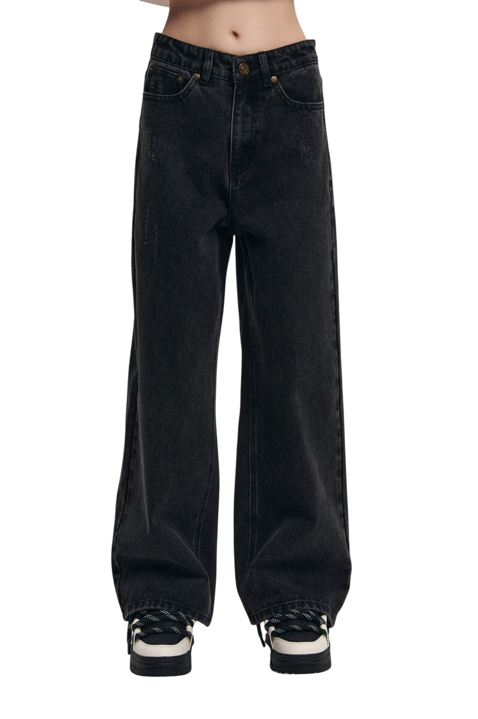 Джинсы АРТ.AT125393,чер,хл-пэ