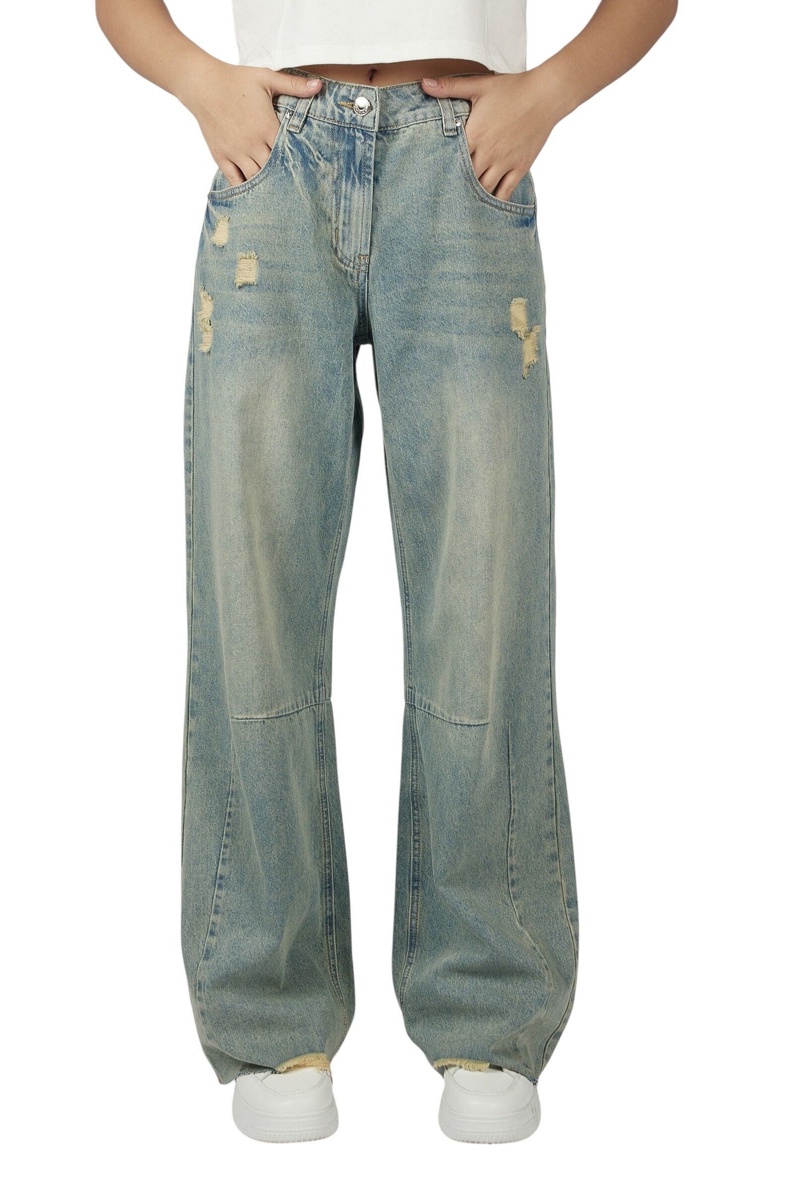 Джинсы АРТ.G-JN26025,син,хл