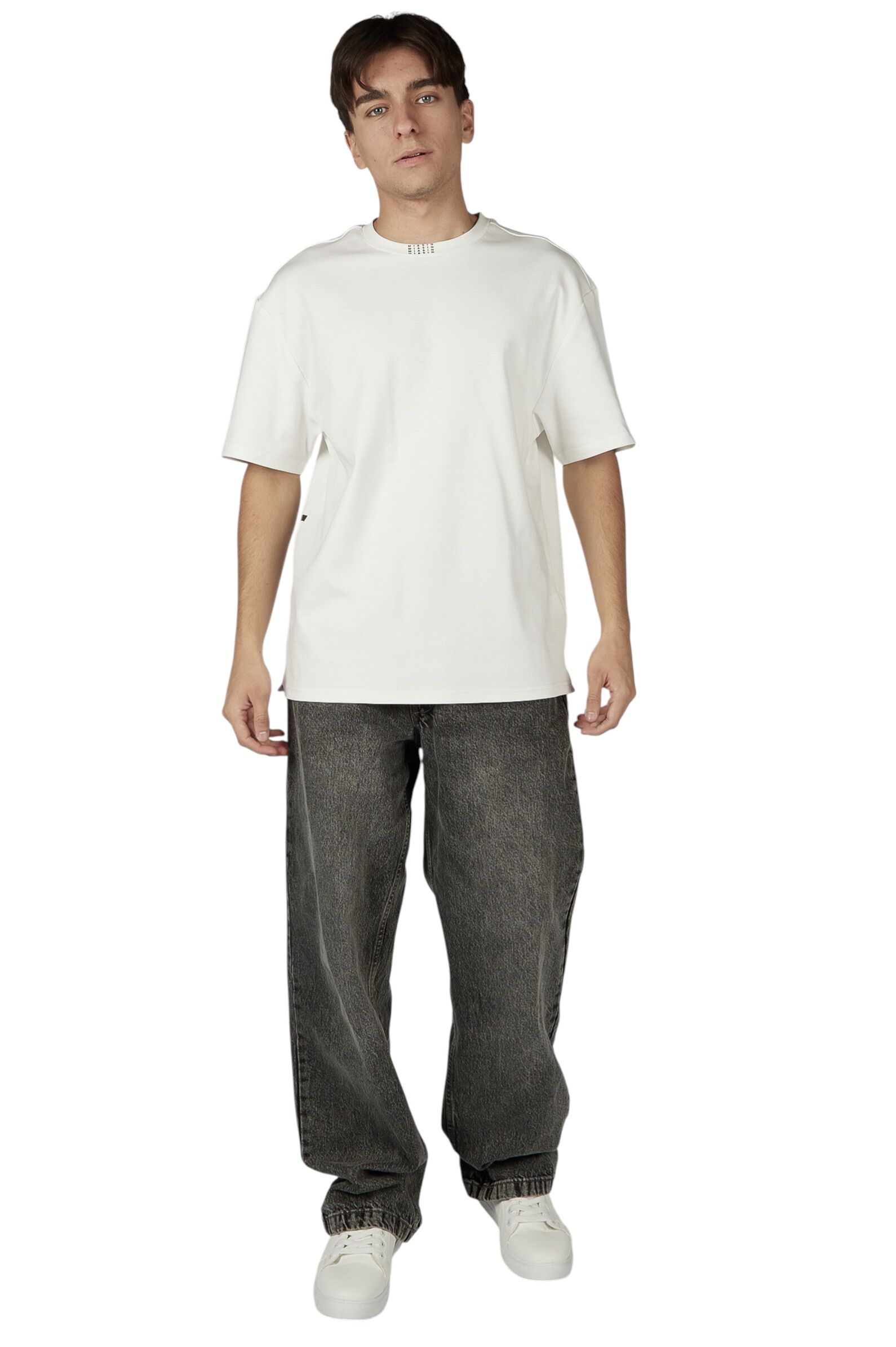 Футболка АРТ.B-TS36067,бел-чер,хл-эл