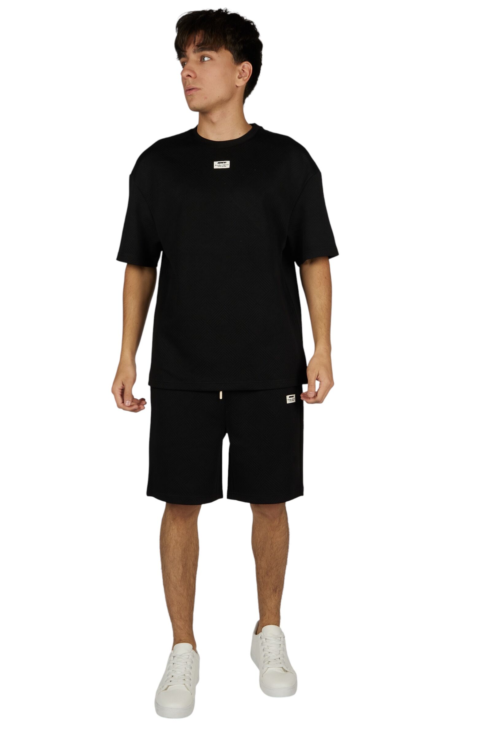 Футболка АРТ.B-TS36100,чер,хл-пэ