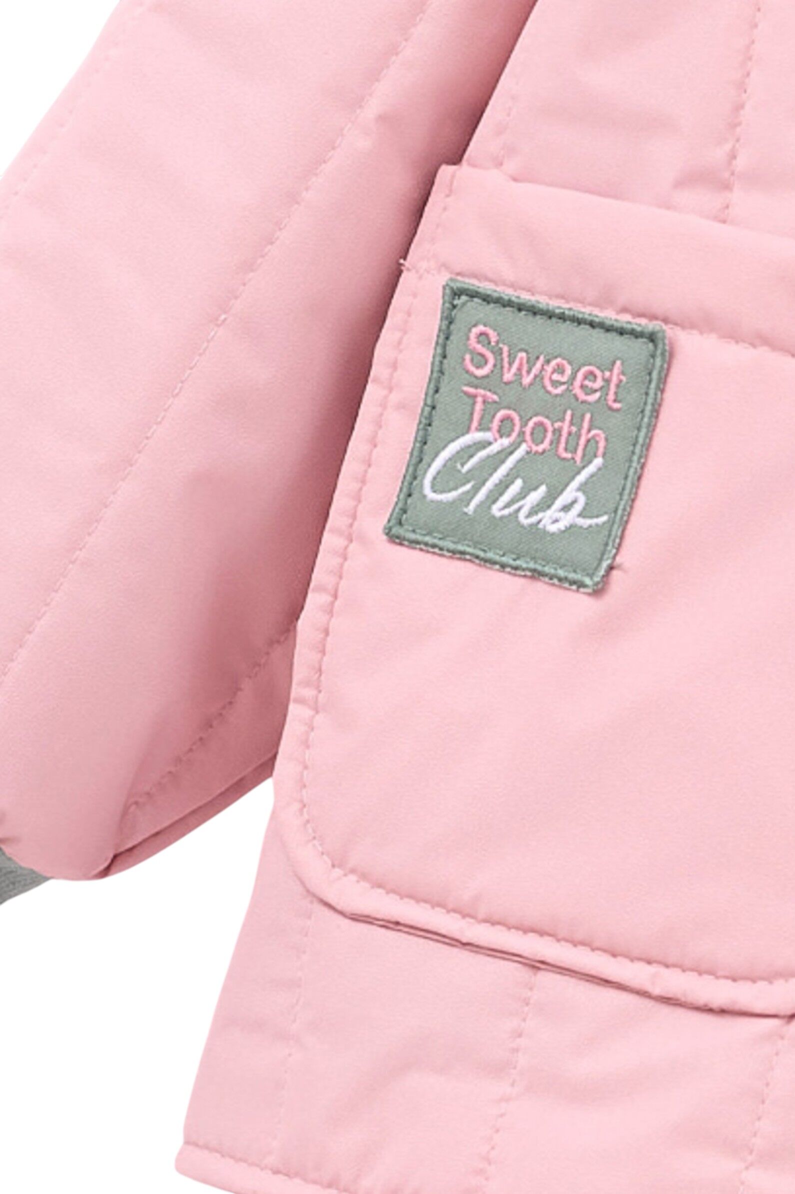 Куртка дев. АРТ.261065,роз-зел,пэ/хл-эл