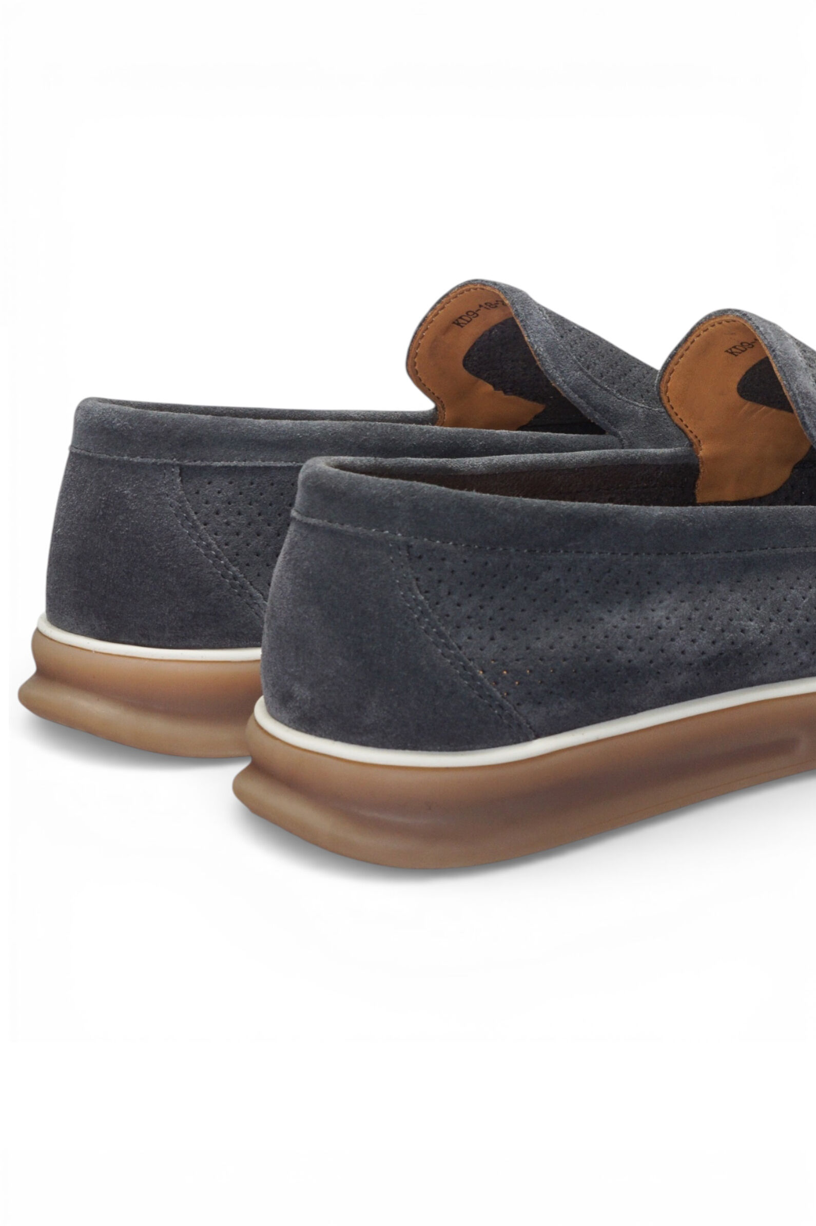 Лоферы муж.АРТ.KD9-18-2D-239,сер,н.з/н.к-тек