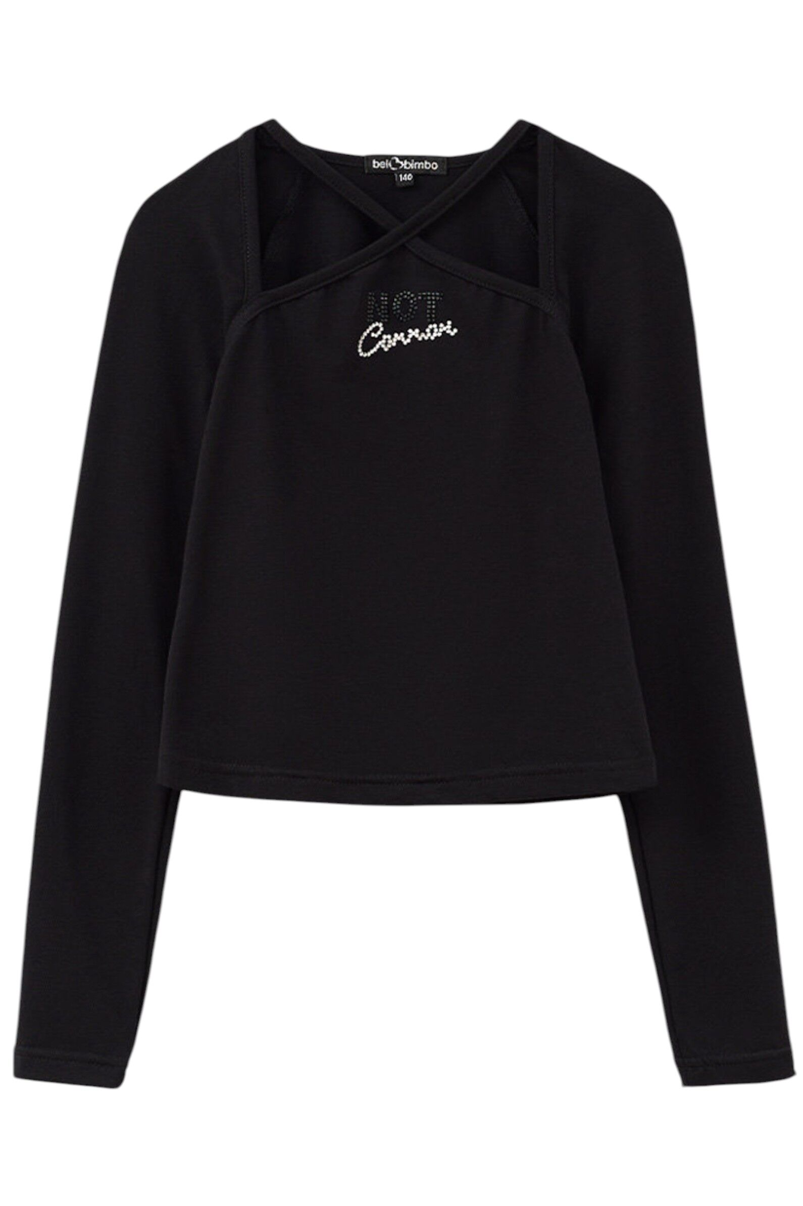 Лонгслив дев. АРТ.252236,чер,хл-эл