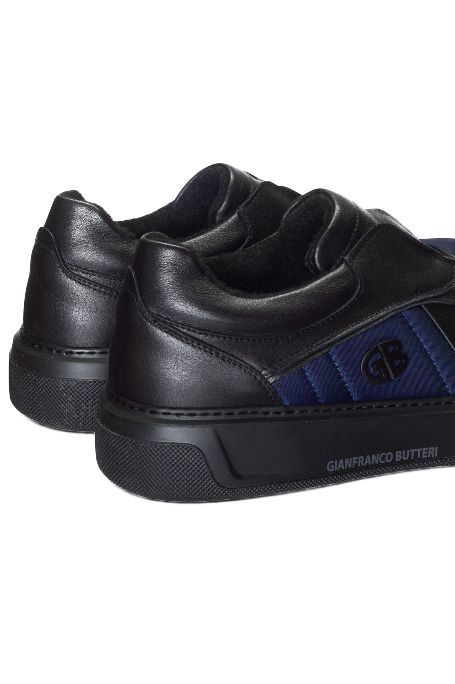 П/ботинки  муж. АРТ.62871,чер-син,н.к-тек/байка