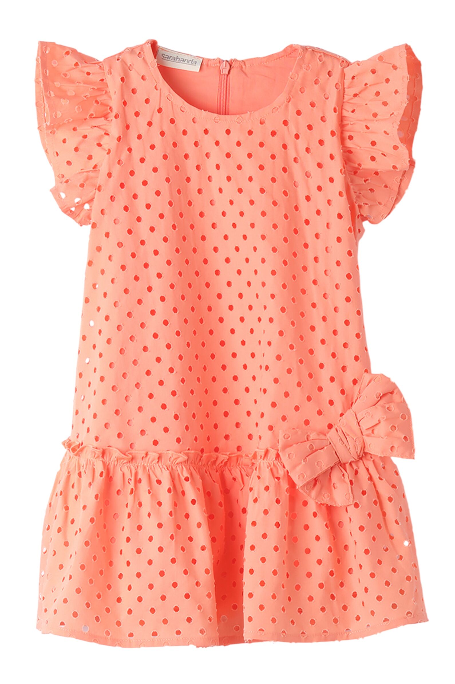 Платье дев. АРТ.0.B342.00,корал,хл