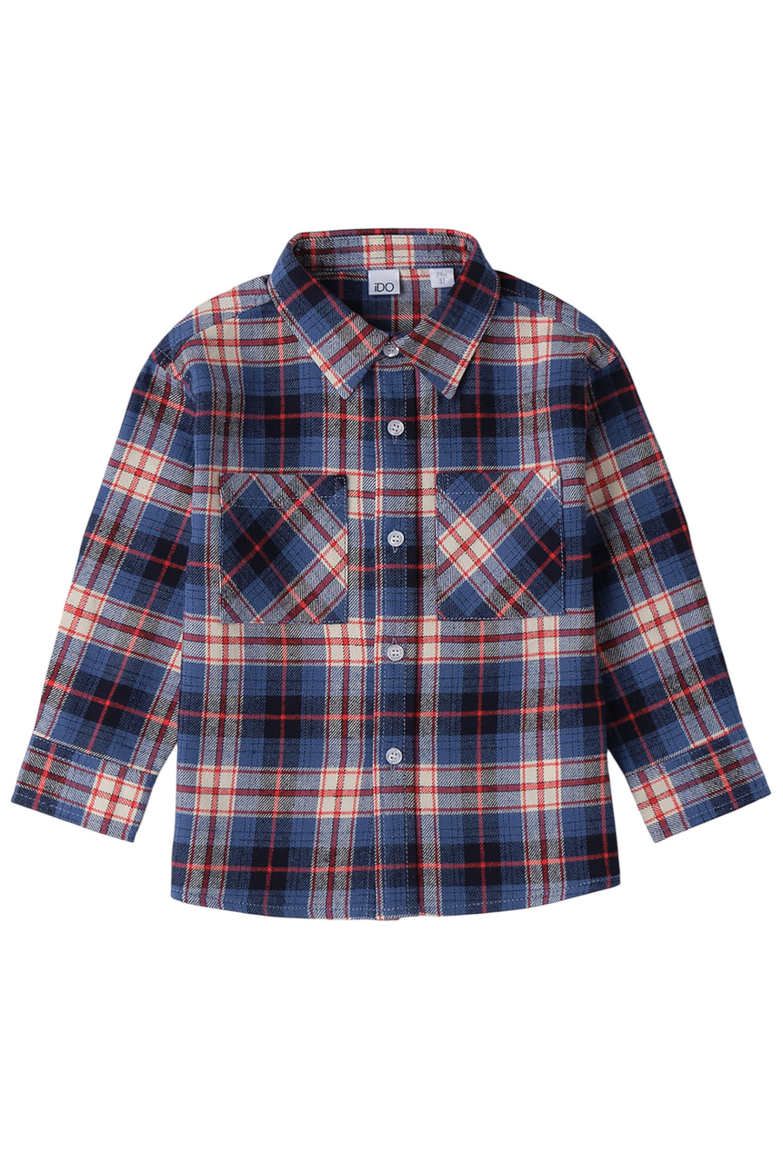 Рубашка мал. АРТ.4.F267.00,крас-син,хл