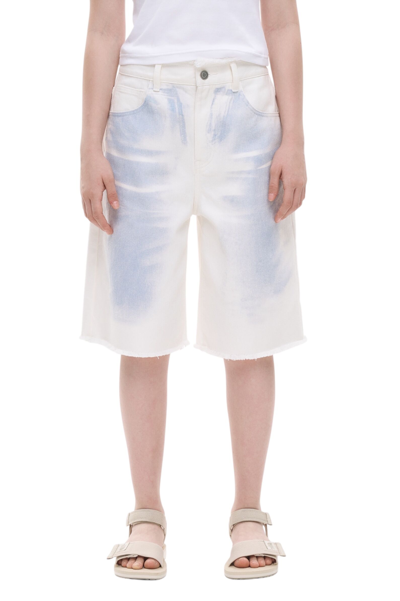 Шорты АРТ.AA237354,бел-гол,хл-пэ