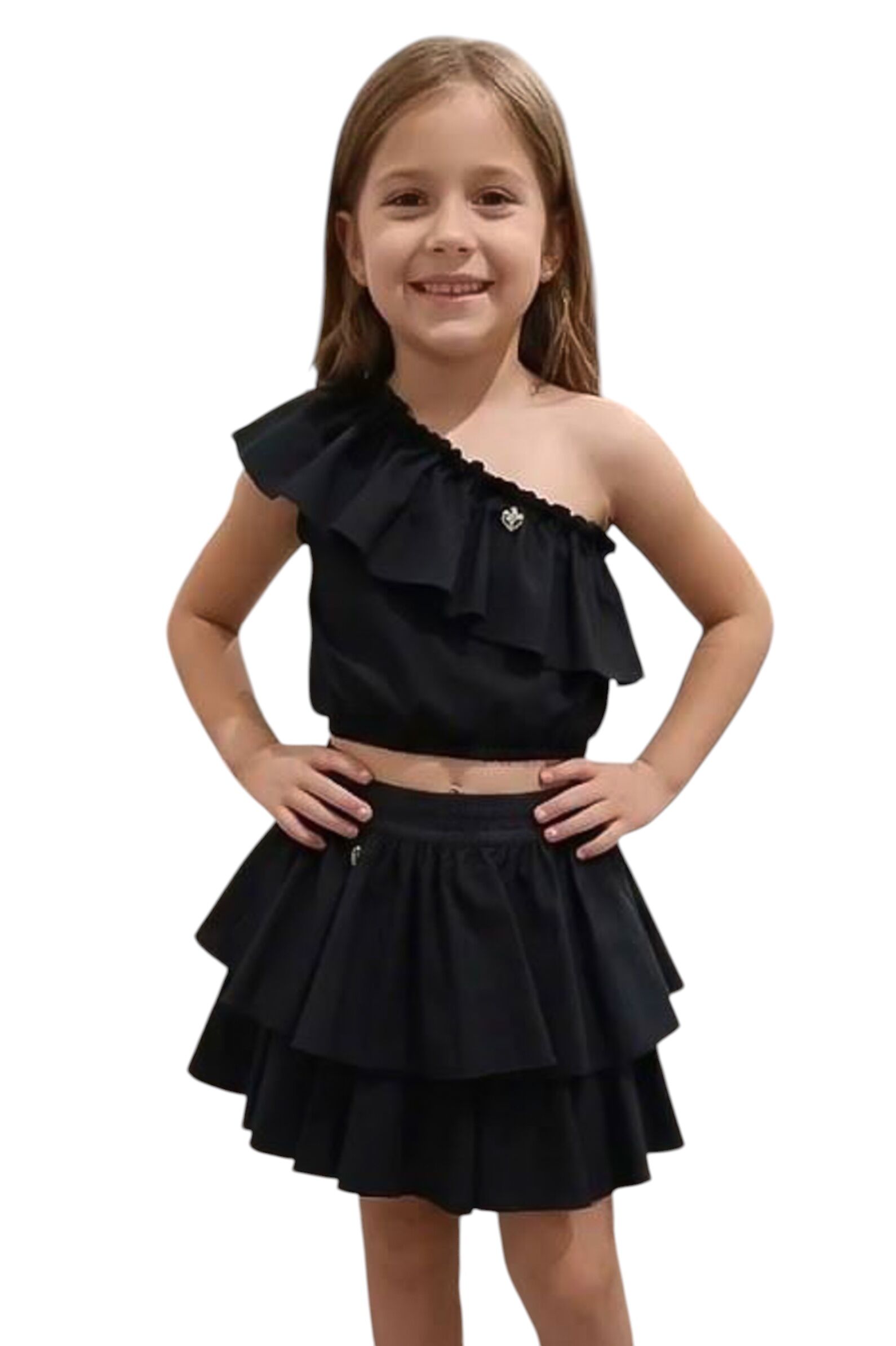 Топ дев. АРТ.SR26D110,чер,хл-эл