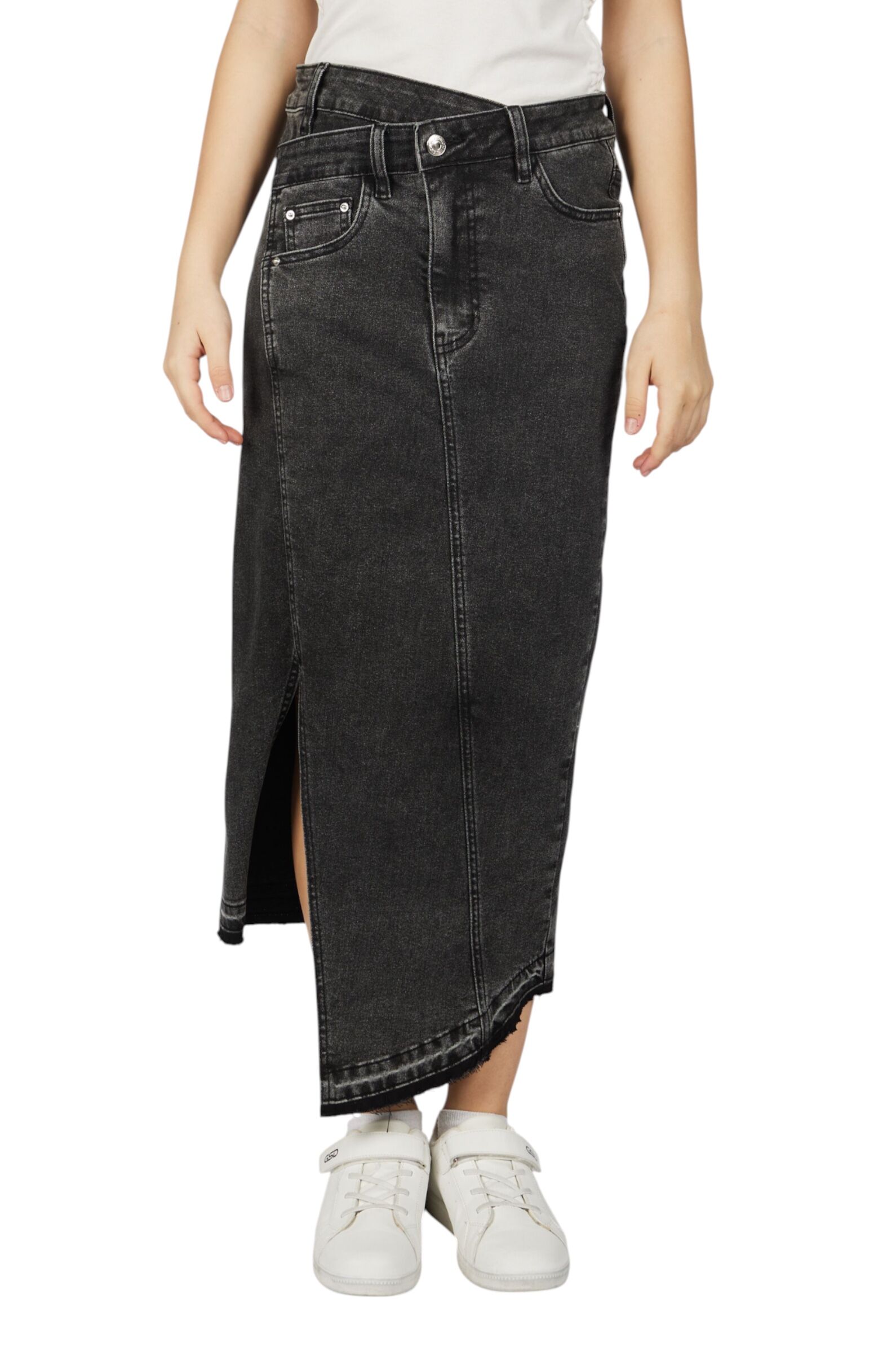 Юбка дев. АРТ.G-SK25430,чер,хл